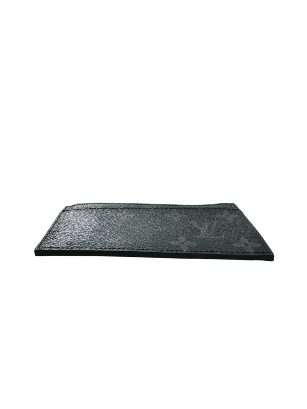 Louis Vuitton Monogram Eclipse Black Silver Coin Case